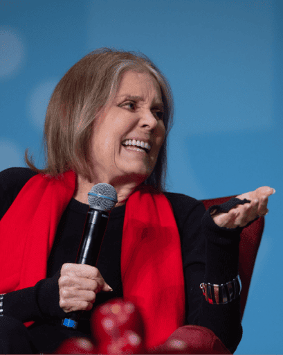 Gloria Steinem with Zainab Salbi